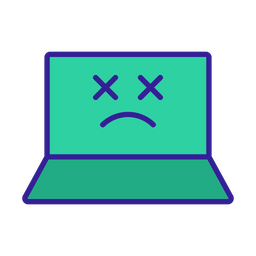 Laptop Error  Icon