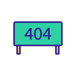 404 Error Banner  Icon