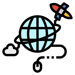 Internet Data Cloud Icon