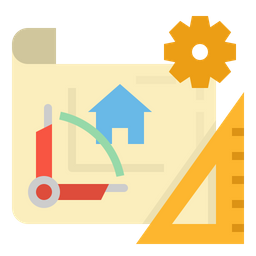 Construction Plan  Icon