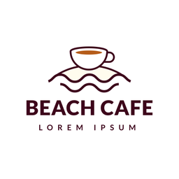 Café en la playa  Icono