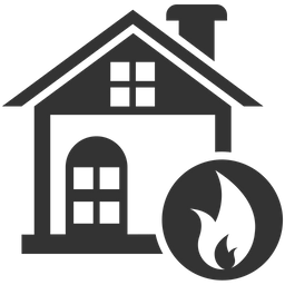 Home fire explosion  Icon