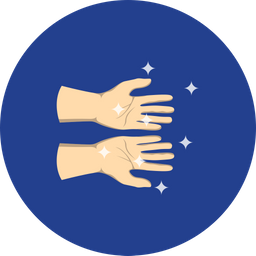 Cleaning Hands  Icon