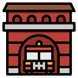 Fire Station  Icon