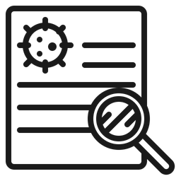 Relatório sobre corona vírus  Ícone