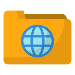 Globe Folder  Icon