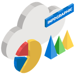 Cloud Infographic  Icon