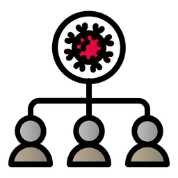 Infizierte Menschen  Symbol