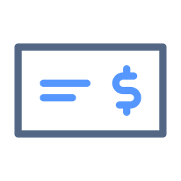 Bank Check  Icon