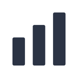 Gráfico de barras  Ícone