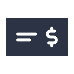 Bank Check  Icon