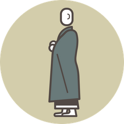 Kinhin monk  Icon