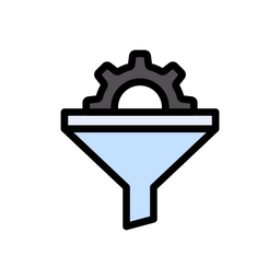 Funnel Sorting  Icon