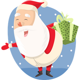 Santa with gifts  Icon