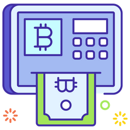 Bitcoin-Geldautomat  Symbol