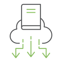 Cloud library  Icon