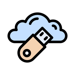 Cloud Usb  Icon