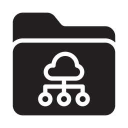 Cloud Folder Networking  Icon