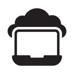 Cloud Laptop  Icon