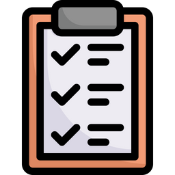 Clipboard checklist  Icon