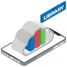 Cloud Library  Icon