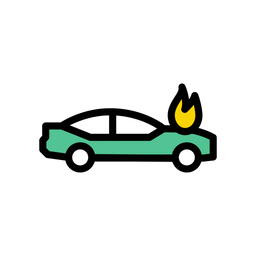 Car Fire  Icon