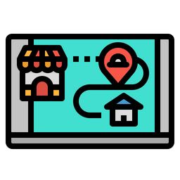 Delivery route  Icon