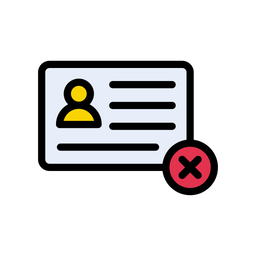 Cancel Identity  Icon