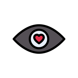 Auge liebe  Symbol