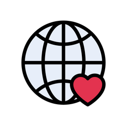 Globale Liebe  Symbol