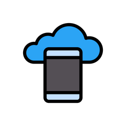 Cloud-Mobiltelefon  Symbol