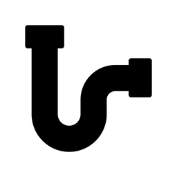 Verstopfter Abfluss  Symbol