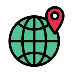 Global Location  Icon