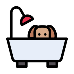 Dog Bath Tub  Icon