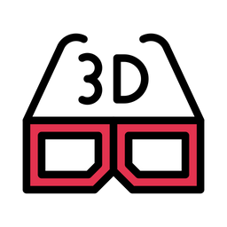 3 D Glasses  Icon