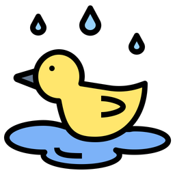 Ente-Pool-Nass-Regen-Float  Symbol