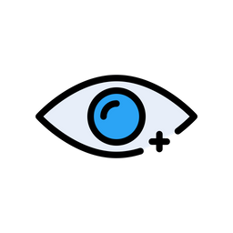 Eye Lens Add  Icon