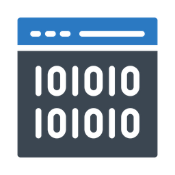 Binary Coding  Icon