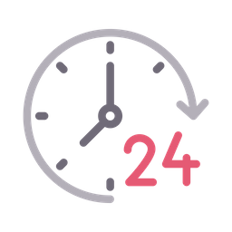 24 Hours Support  Icon