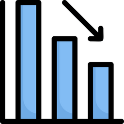 Decrease Graph  Icon