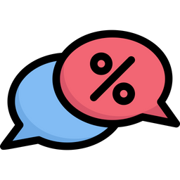 Discount Chat  Icon