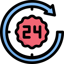 24 Hours Service  Icon