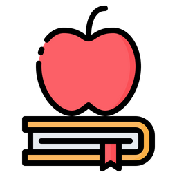 Book And Apple  Icon