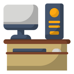 Computer Desk  Icon