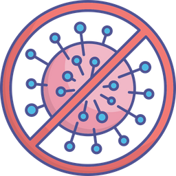 Blocked Coronavirus  Icon