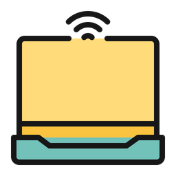 Laptop Wifi  Icon