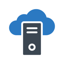 Cloud Computer  Icon