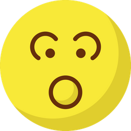 Verblüfftes Emoticon  Symbol