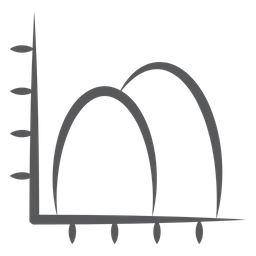 Bell Curve Chart  Icon