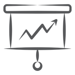 비즈니스 그래픽 프레젠테이션  아이콘